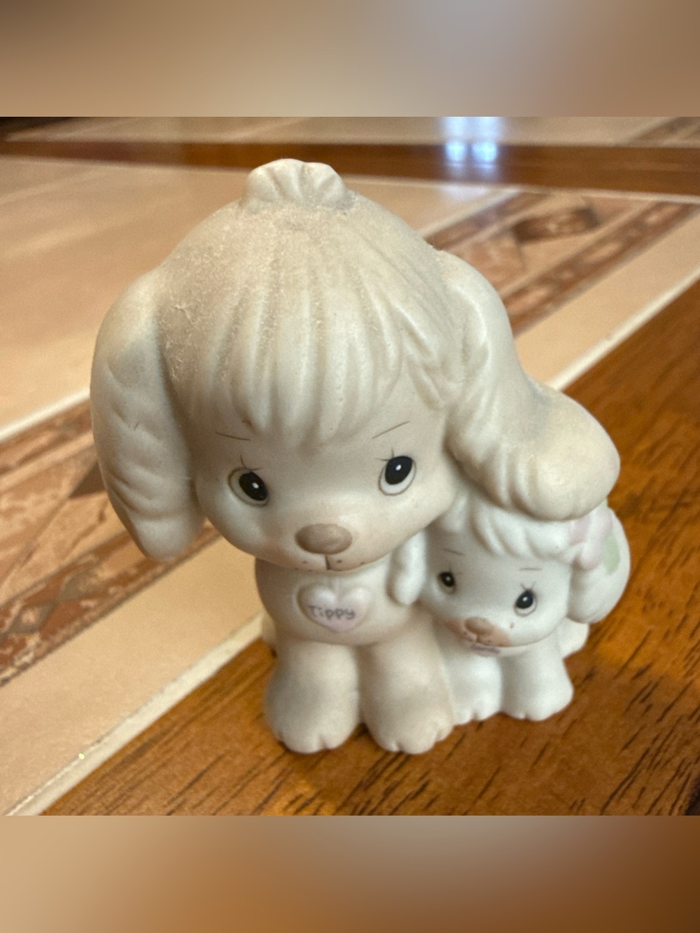 Vintage 1988 Precious Moments Puppy Love Tippy And Sandy Dogs Figurine #520764